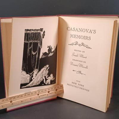LOT 294: Privately Printed 1930 Casanova's Memoirs and The Adventures of King Pausole w/ The Collected Works of Pierre Louÿs 1932