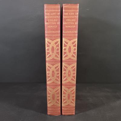 LOT 296: Privately Printed Lucius Apuleius' The Golden Ass, Saul of Tarsus 1906 & The Life of Benvenuto Cellini 2-Volume Set 1906