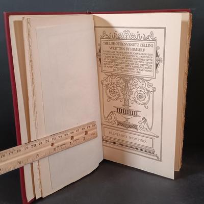 LOT 296: Privately Printed Lucius Apuleius' The Golden Ass, Saul of Tarsus 1906 & The Life of Benvenuto Cellini 2-Volume Set 1906