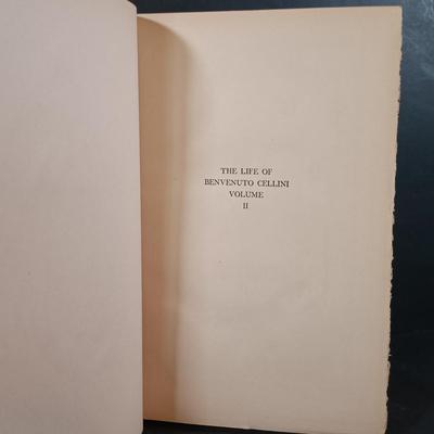 LOT 296: Privately Printed Lucius Apuleius' The Golden Ass, Saul of Tarsus 1906 & The Life of Benvenuto Cellini 2-Volume Set 1906