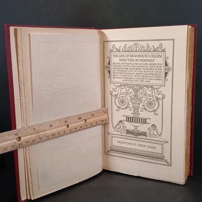 LOT 296: Privately Printed Lucius Apuleius' The Golden Ass, Saul of Tarsus 1906 & The Life of Benvenuto Cellini 2-Volume Set 1906