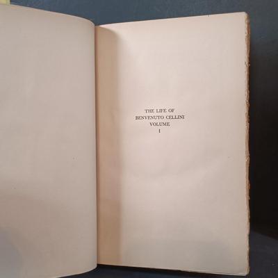 LOT 296: Privately Printed Lucius Apuleius' The Golden Ass, Saul of Tarsus 1906 & The Life of Benvenuto Cellini 2-Volume Set 1906