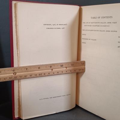 LOT 296: Privately Printed Lucius Apuleius' The Golden Ass, Saul of Tarsus 1906 & The Life of Benvenuto Cellini 2-Volume Set 1906