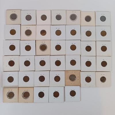 LOT 297: Set of (40) Wheat Pennies 1913 - 1955