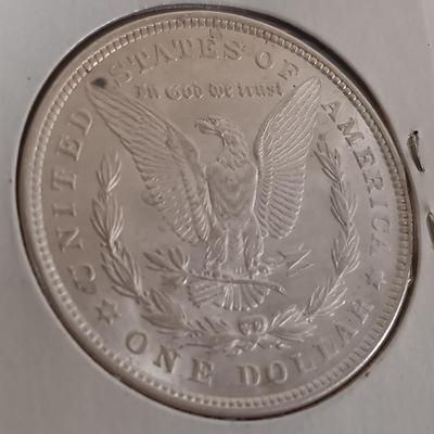 LOT: 326: Morgan Silver Dollar 1921 & Barber Half-Dollar 1894