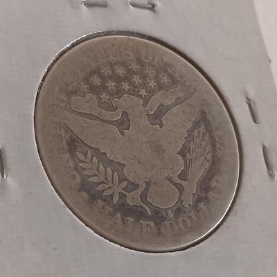 LOT: 326: Morgan Silver Dollar 1921 & Barber Half-Dollar 1894