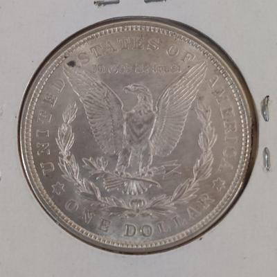 LOT: 326: Morgan Silver Dollar 1921 & Barber Half-Dollar 1894