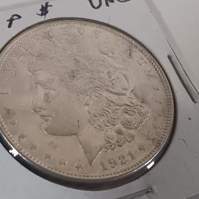 LOT 327: Morgan Silver Dollars 1891 & 1921