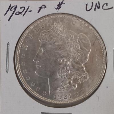LOT 327: Morgan Silver Dollars 1891 & 1921