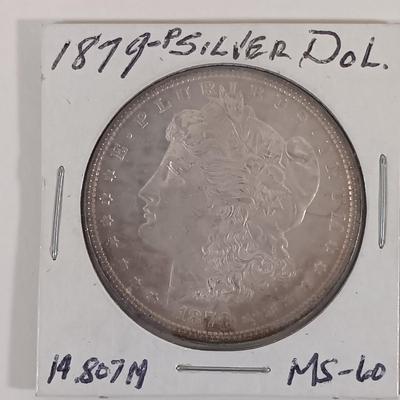 LOT 328: Morgan Silver Dollars 1879 & 1921