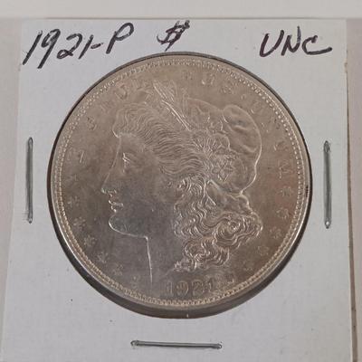 LOT 328: Morgan Silver Dollars 1879 & 1921