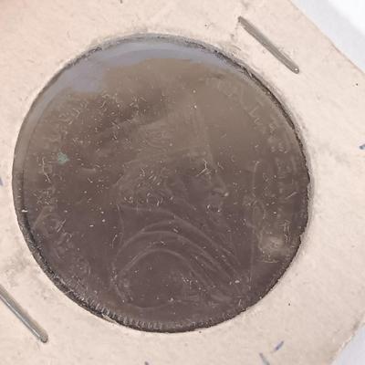 LOT 332: Associated Irish Mine Company 1789 Half Penny with (3) Vintage 50 Pence Pieces