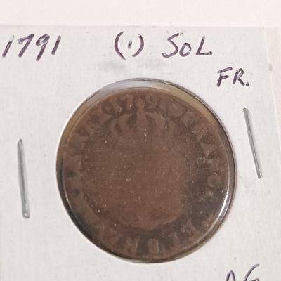 LOT 333: Set of (10) Antique Foreign Coins