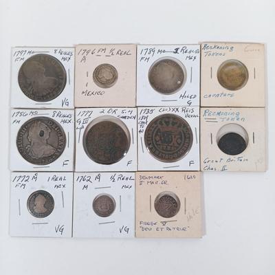LOT 337: Set of (11) Antique Foreign Coins