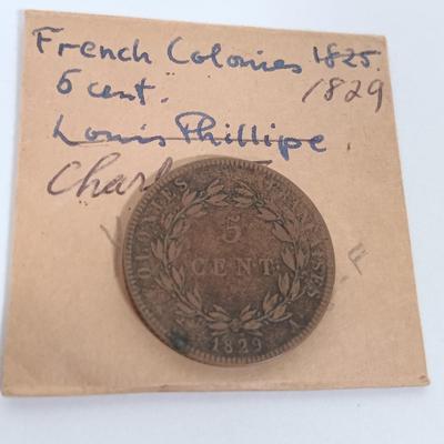 LOT 338: Set of (9) Antique Foreign Coins