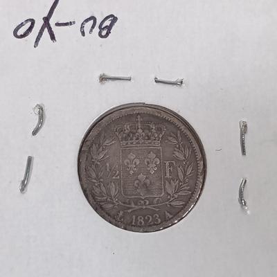 LOT 338: Set of (9) Antique Foreign Coins