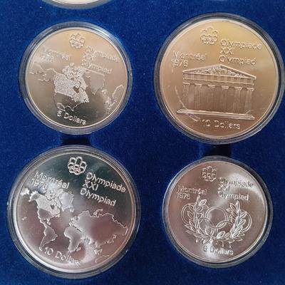 LOT 339: Canadian Olympic Coins 1976 Set