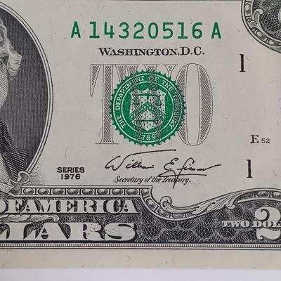 LOT 340: 1862 Richmond, Virginia Confederate Note with $2 Bill silver certificate + more L@@K at repeating serial numbers !