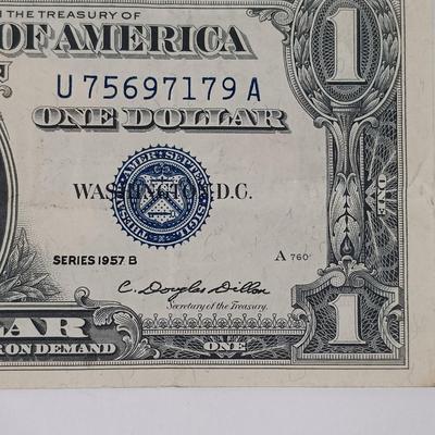 LOT 340: 1862 Richmond, Virginia Confederate Note with $2 Bill silver certificate + more L@@K at repeating serial numbers !