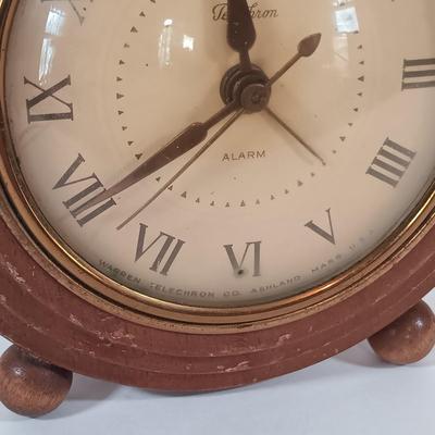 LOT 342: Set of (4) Vintage Telechron and Ingraham Clocks
