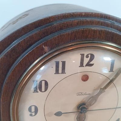 LOT 342: Set of (4) Vintage Telechron and Ingraham Clocks