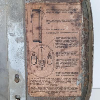 LOT 343: Wallace Electric Wall Clock & Minneapolis 77 8-Day Clock