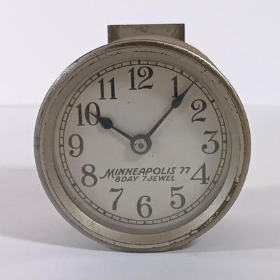 LOT 343: Wallace Electric Wall Clock & Minneapolis 77 8-Day Clock