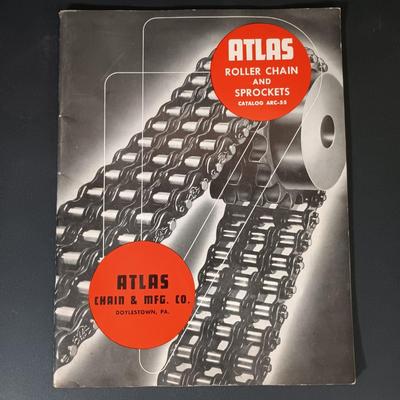 LOT 345: Atlas 200 Roller Chain with Vintage Catalogs