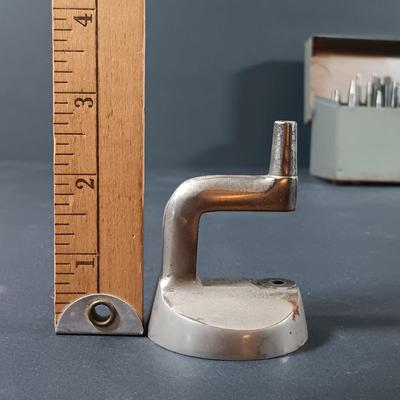 LOT 346: Clockmakers Clock Movement Test Stand w/ Staking Tool Set