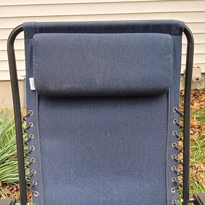 LOT 411: Sunbrella Reclining Chair w/ New/Old Stock Items