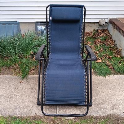 LOT 411: Sunbrella Reclining Chair w/ New/Old Stock Items