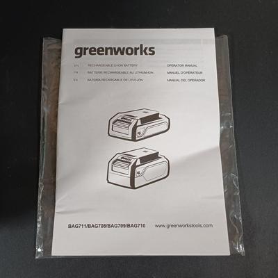 LOT 414: Greenworks 80V Axial Blower w/ Set of (2) Batteries and Chargers