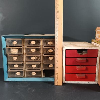 LOT 415: Large Collection of Clock Parts - Weights, Springs, Pendulums, Hands & More