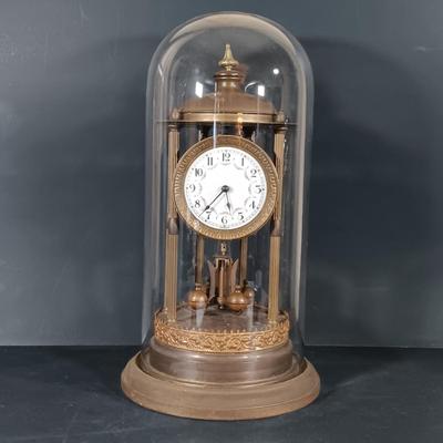 LOT 417: Set of (4) Large Vintage Anniversary Clocks - Gustav Becker, Borgfeldt & More