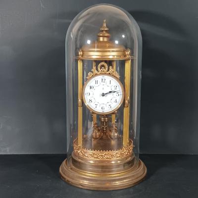 LOT 417: Set of (4) Large Vintage Anniversary Clocks - Gustav Becker, Borgfeldt & More
