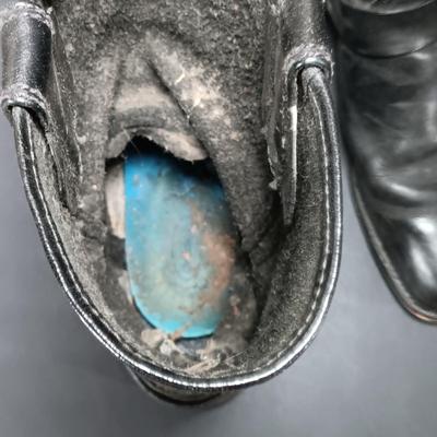 LOT 420: Vintage Harley Davidson 95354 Leather Boots, Gimbels French-Made Elastomere Leather Riding Boots & Double-H Leatger Engineer...