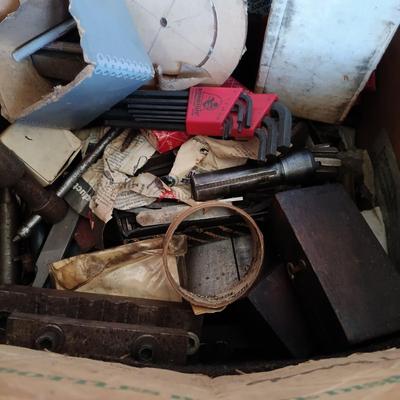 LOT 424: Basement Finds- Large Collection of Topls, Machinist Lathe Cutting Bits, Drill Bits & More