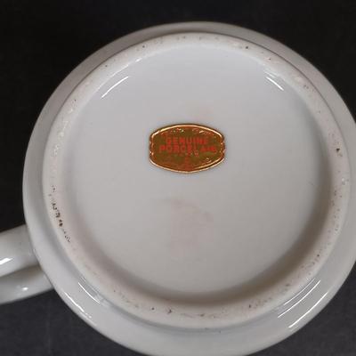 LOT 426: Vintage Japan Made Poison Mugs, Mustache Mug & Books