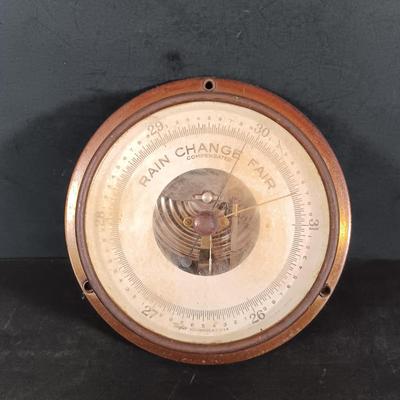 LOT 427: Salem Ship's Bell Clock and Barometer w/ Taylor Barometer & Stockburger Ship's Bell Clock