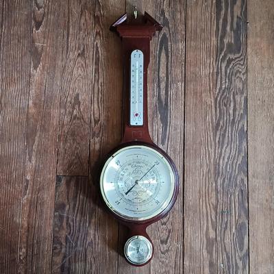 LOT 431: Set of (3) Banjo Style Barometers