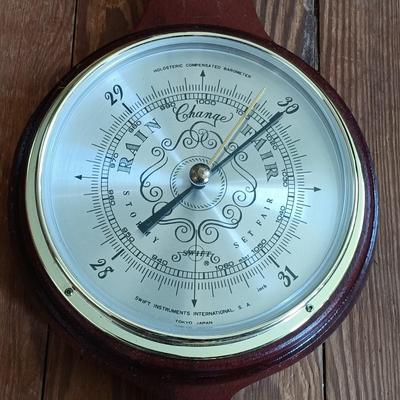 LOT 431: Set of (3) Banjo Style Barometers