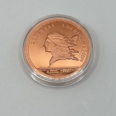 LOT 451J: USA 1776 / 1781 Libertas Americana Medals in Plastic Cases