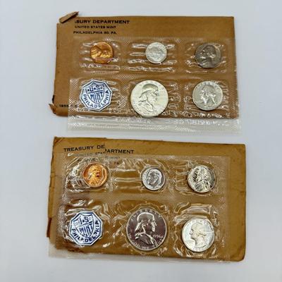 LOT 452J: 1955 & 1956 Philadelphia US Coin Proof Sets