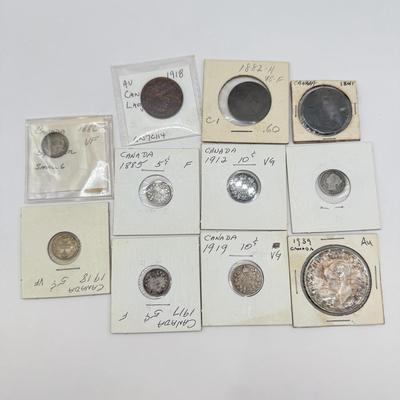 LOT 454J: 1841-1934 Canadian Coins in Protective Cases