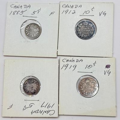 LOT 454J: 1841-1934 Canadian Coins in Protective Cases