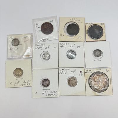 LOT 454J: 1841-1934 Canadian Coins in Protective Cases