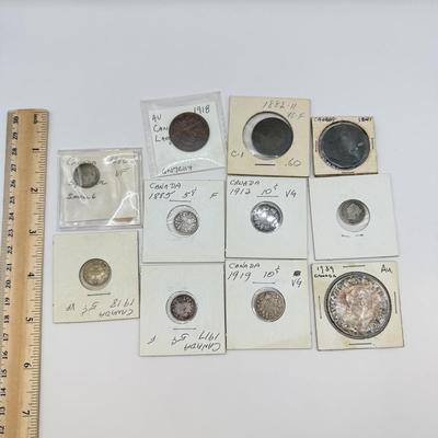 LOT 454J: 1841-1934 Canadian Coins in Protective Cases