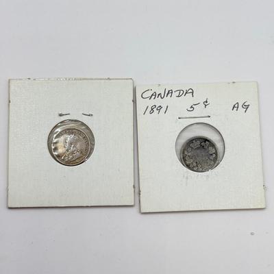 LOT 454J: 1841-1934 Canadian Coins in Protective Cases