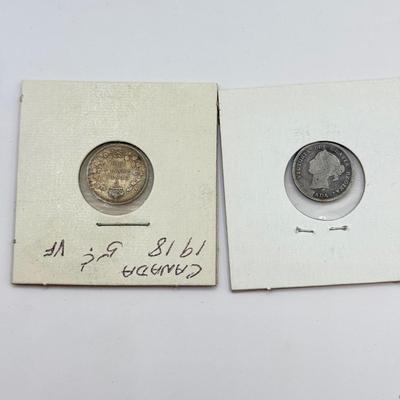 LOT 454J: 1841-1934 Canadian Coins in Protective Cases