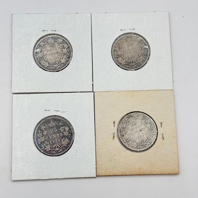 LOT 455J: 1872-1919 Antique Canadian Coins in Protective Cases